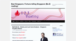 Desktop Screenshot of 123destiny.com.sg
